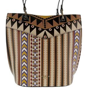 Tosca Blu Multicolor Large Printed Shopper Tall Shopper Tote